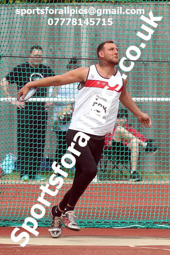 Discus, 2021 NECAA Middlesbrough Open Meting, Sunday, May 9th. Photo: David T. Hewitson/Sports for All Pics